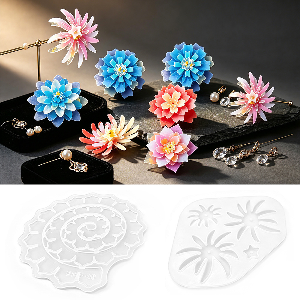Resin Craft Ideas - Molde de silicona multicapa con forma